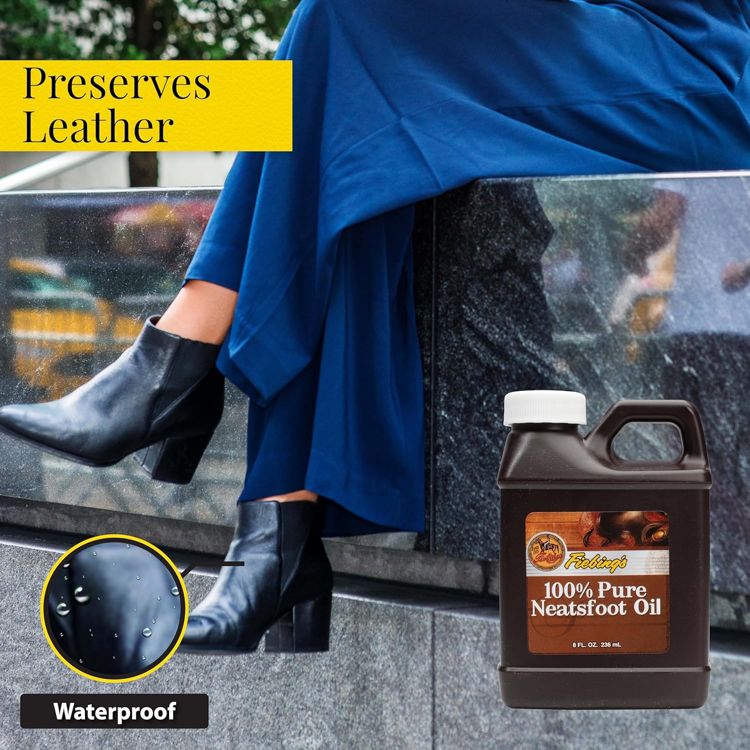 Fiebing’s 100% Pure Neatsfoot Oil – Leather Preserver & Conditioner - Image 10