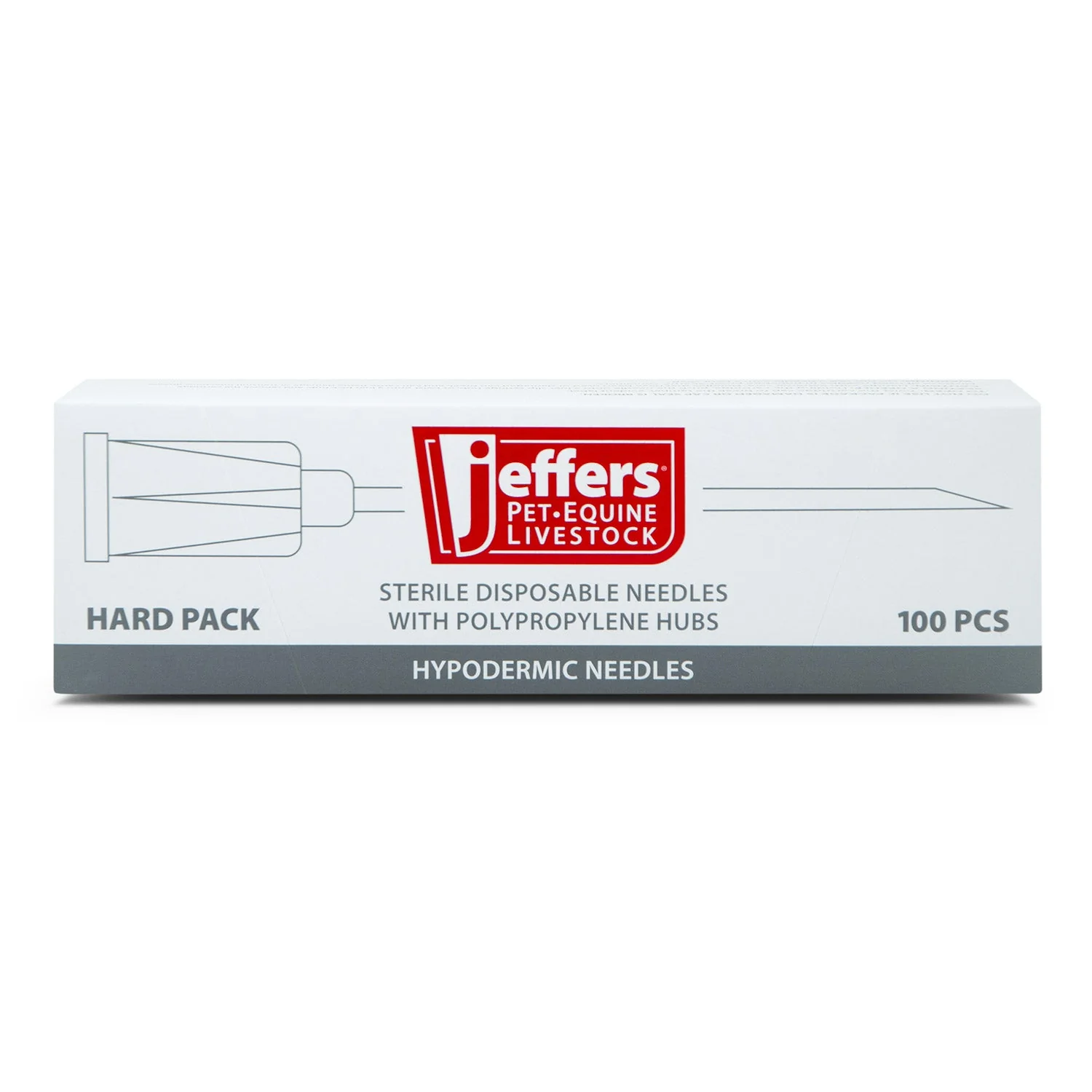 Jeffers Poly Hub Hypodermic Needles for Veterinary Use, Box of 100 - Image 9