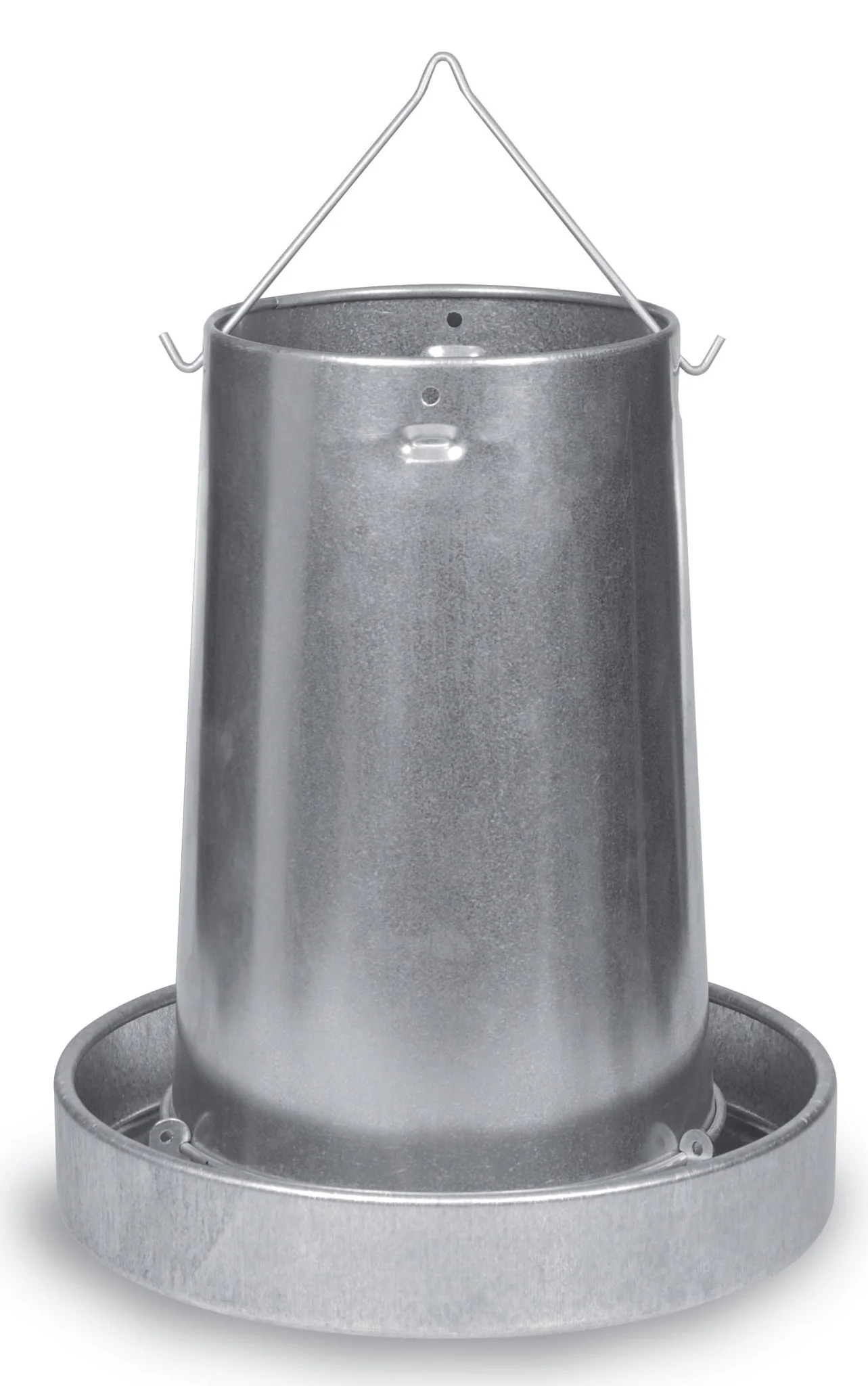 Hanging Galvanized Metal Chicken Feeder & Accessories - Image 2