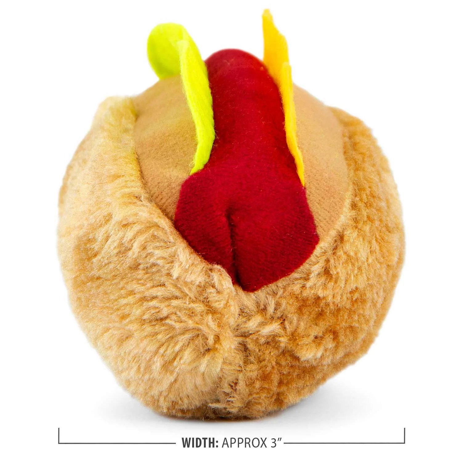 Jeffers American Grill Time Plush Squeaker Dog Toys - Hamburger or Hot Dog - Image 5