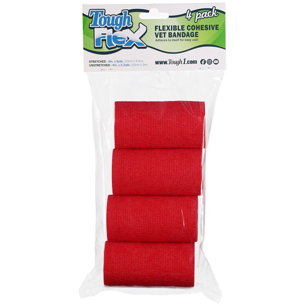 Tough Flex 4" Flexible Cohesive Vet Bandages, 4 pk - Image 25