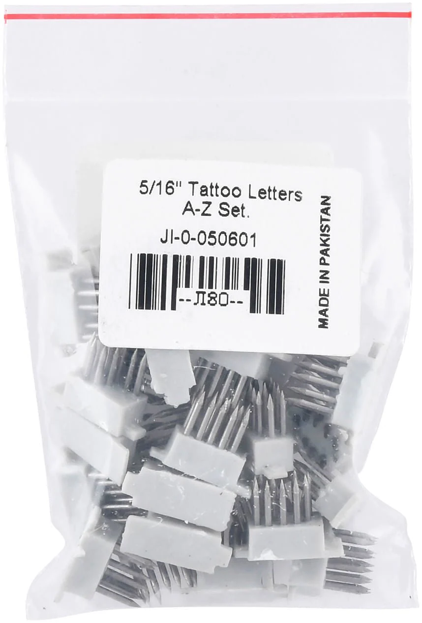 Extra Jeffers Small Animal Tattoo Letters and/or Numbers, 5/16" - Image 2