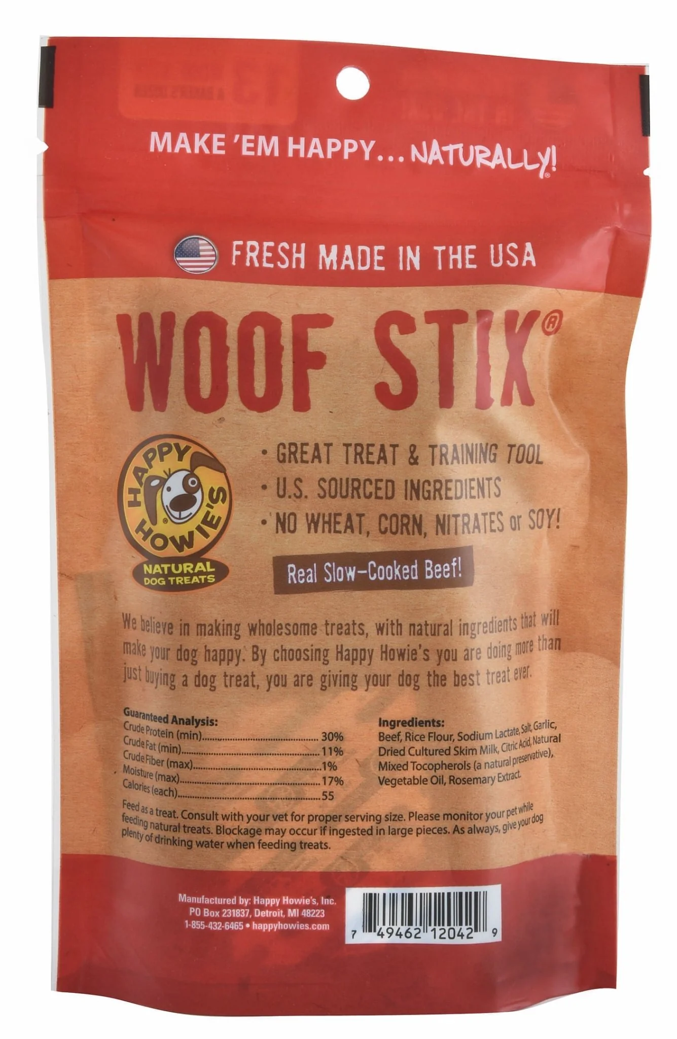 Happy Howie's Woof Stix Dog Soft Chew Treat - Image 2