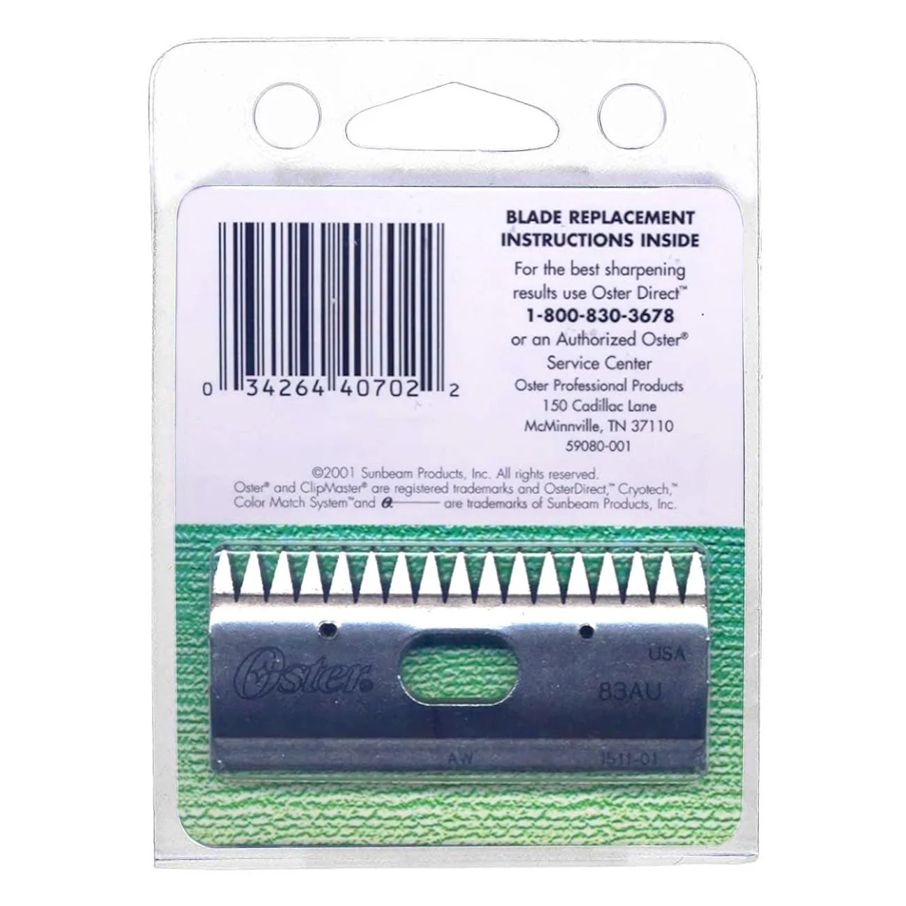 Oster Clipmaster 83AU + 84AU Blade Combo Pack - Image 3