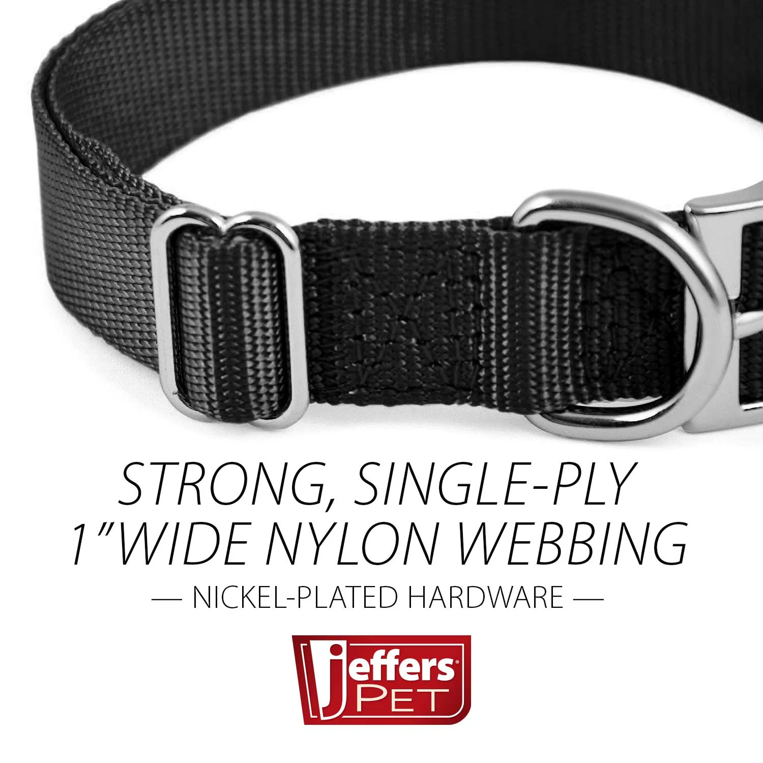 Jeffers Adjustable Nylon Dog Collar, 1"W x 14"-24"L - Image 8