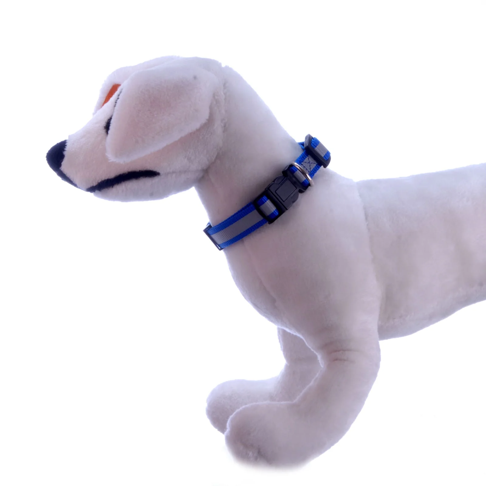 Jeffers Reflective Safety Stripe Adjustable Nylon Dog Collar – Glow-in-the-Dark for Night Visibility - Image 9