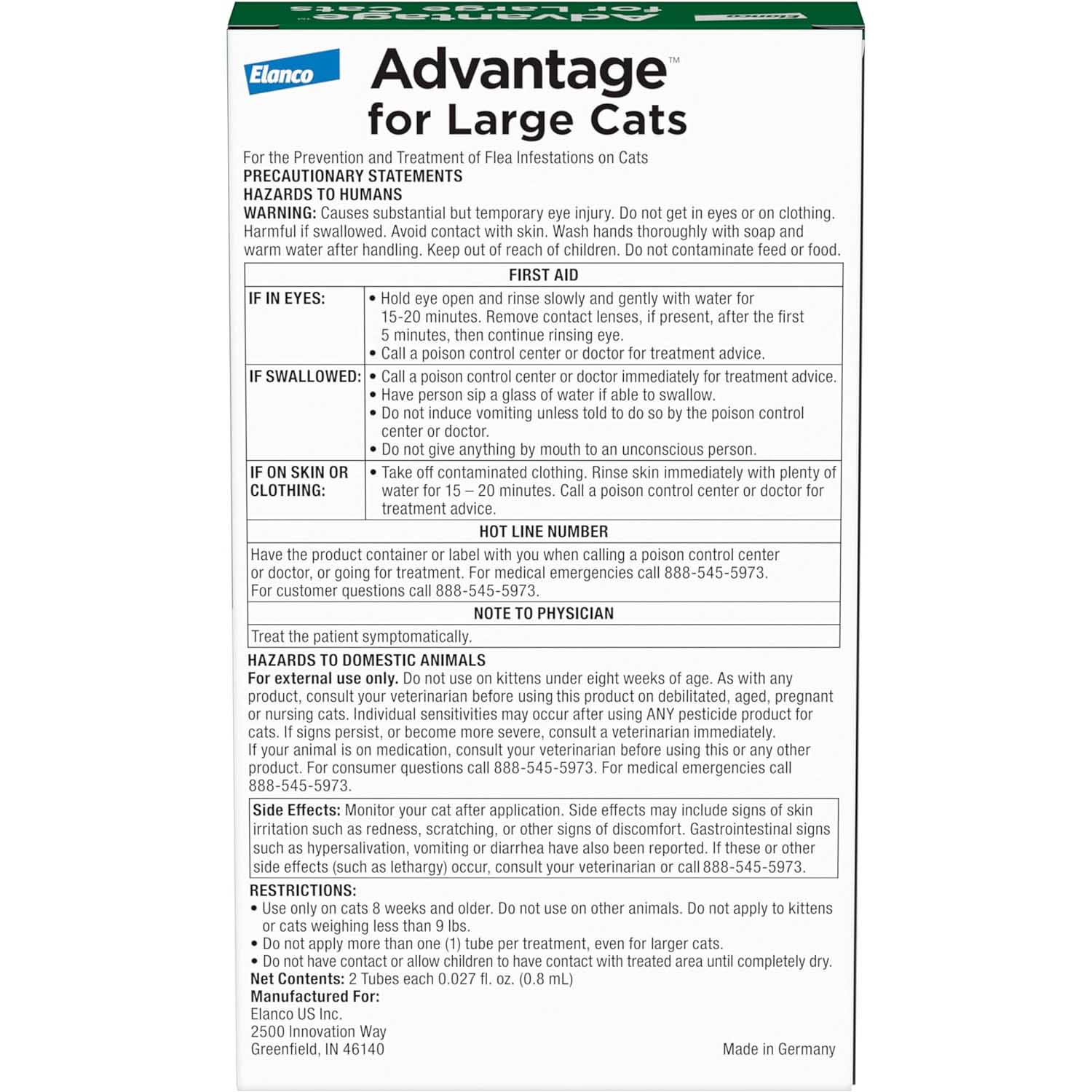 Advantage Topical Flea Protection for Cats, 2 pk - Image 2