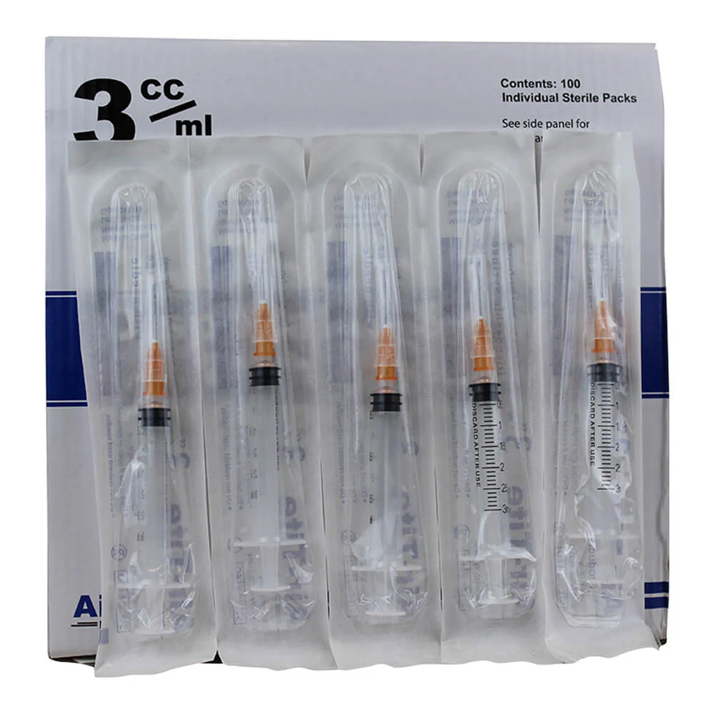 Air-Tite Luer Slip Syringes with Needles, 100 Count - Image 5