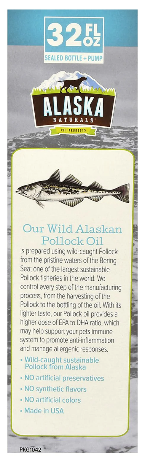 Alaska Naturals Wild Alaskan Pollock Oil for Dogs, 32 oz - Image 4