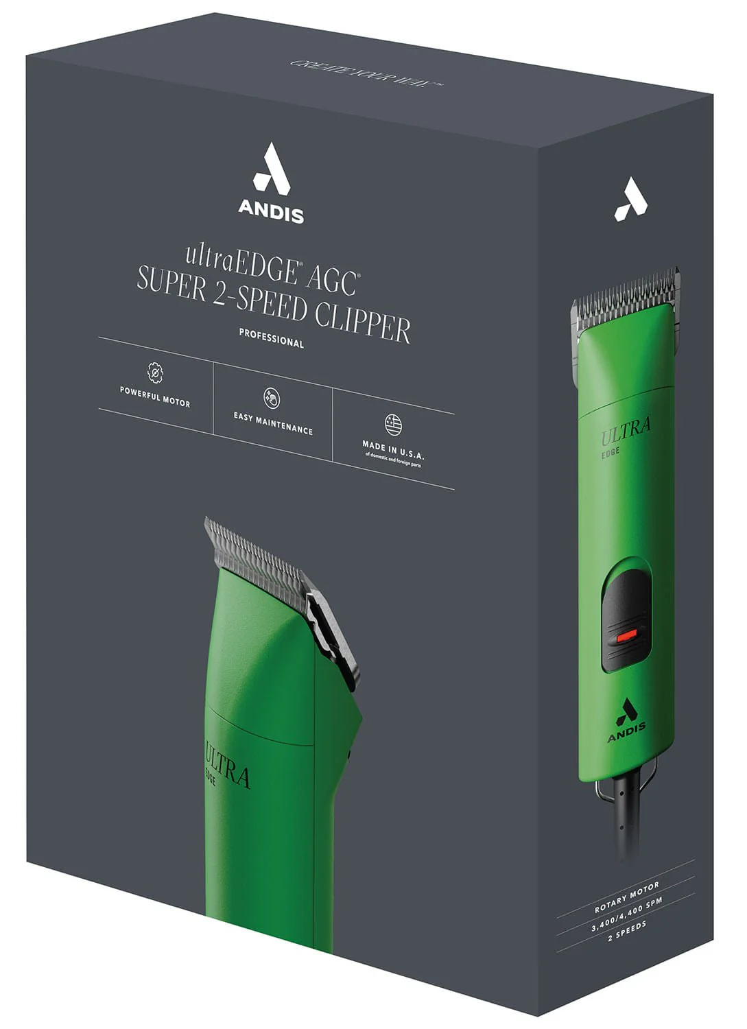 Andis UltraEdge AGC Super 2-Speed Clipper, Green - Image 6