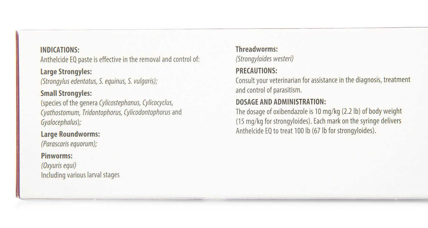 Anthelcide EQ (oxibendazole) Horse Dewormer - Image 4
