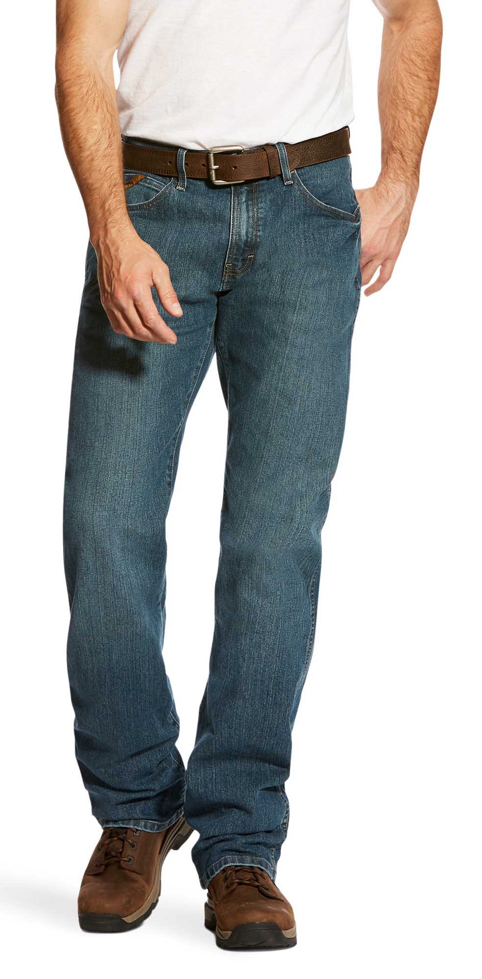 Ariat Men's Rebar M4 Relaxed DuraStretch Basic Boot Cut Jean - Image 45