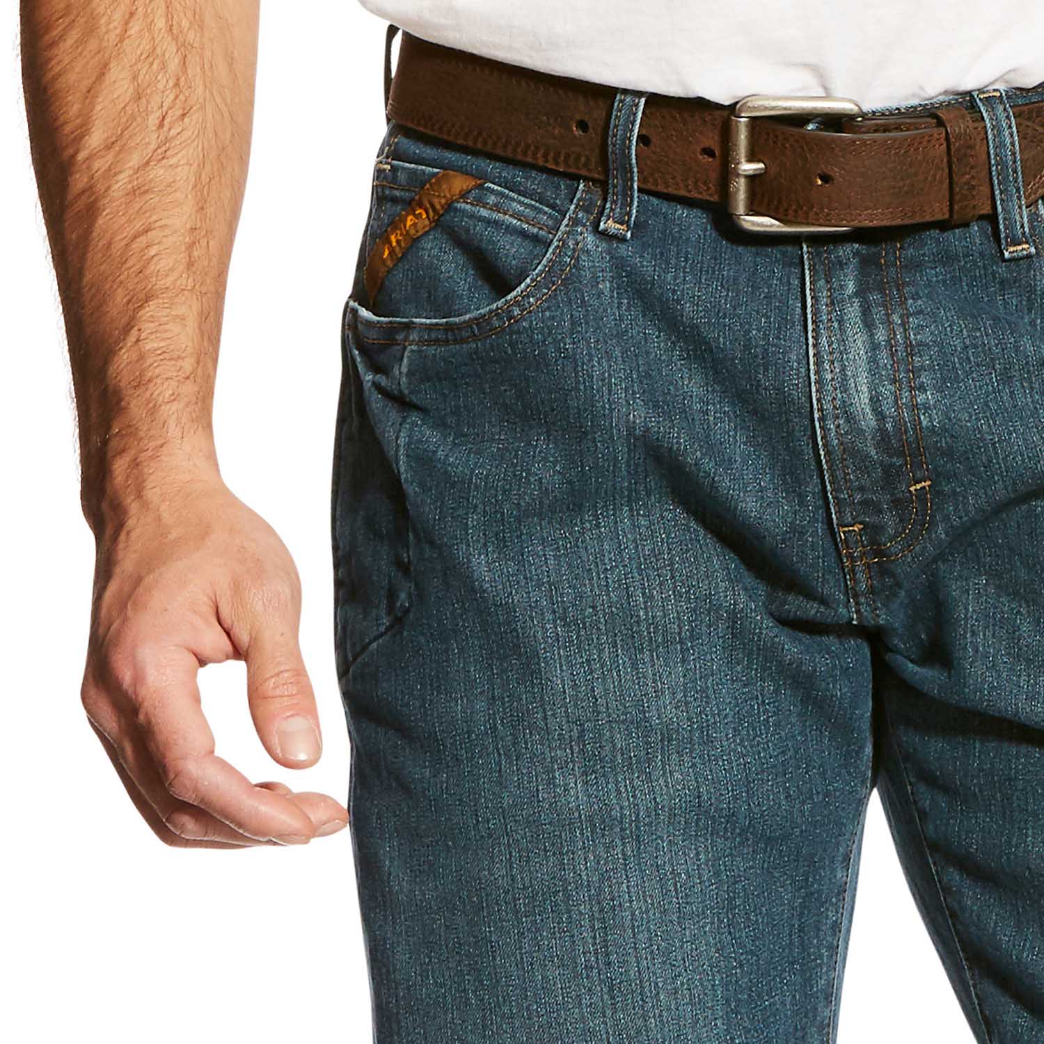 Ariat Men's Rebar M4 Relaxed DuraStretch Basic Boot Cut Jean - Image 58