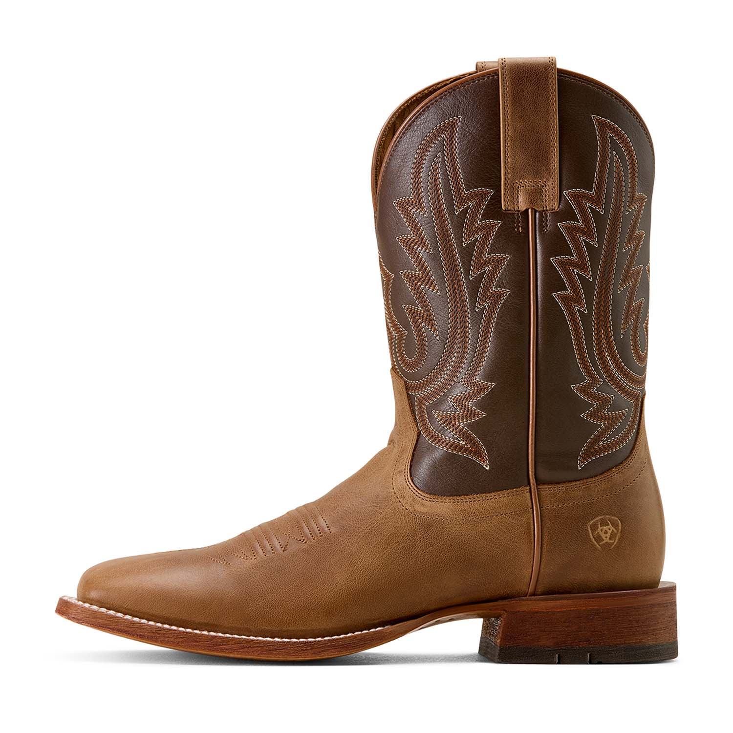 Ariat Men's Country Roads Wide Square Toe Cowboy Boot – Classic Western Leather Boot - Image 2