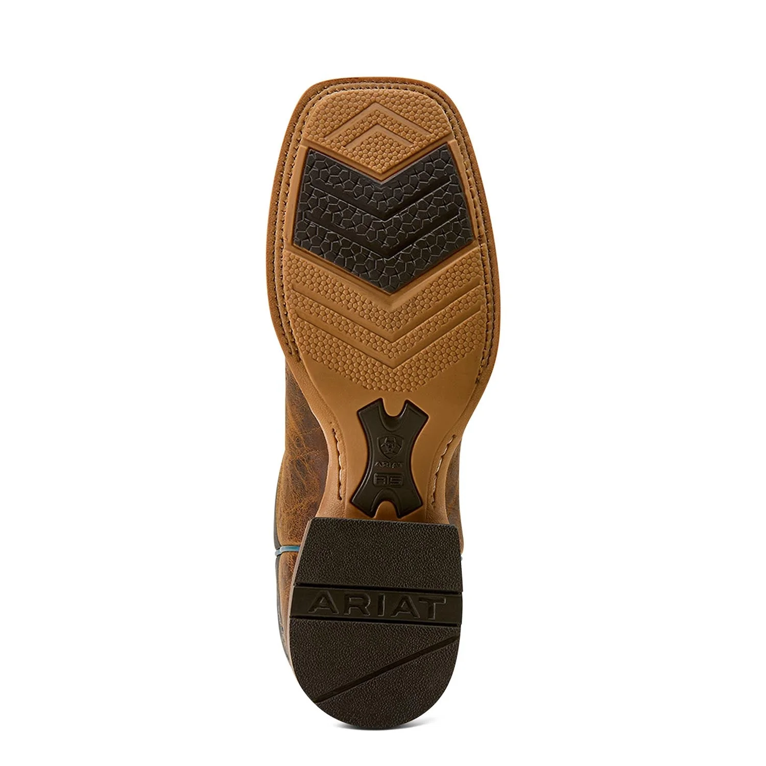 Ariat Men's Cowhand Wide Square Toe Cowboy Boot, Smoked Tan - Image 7
