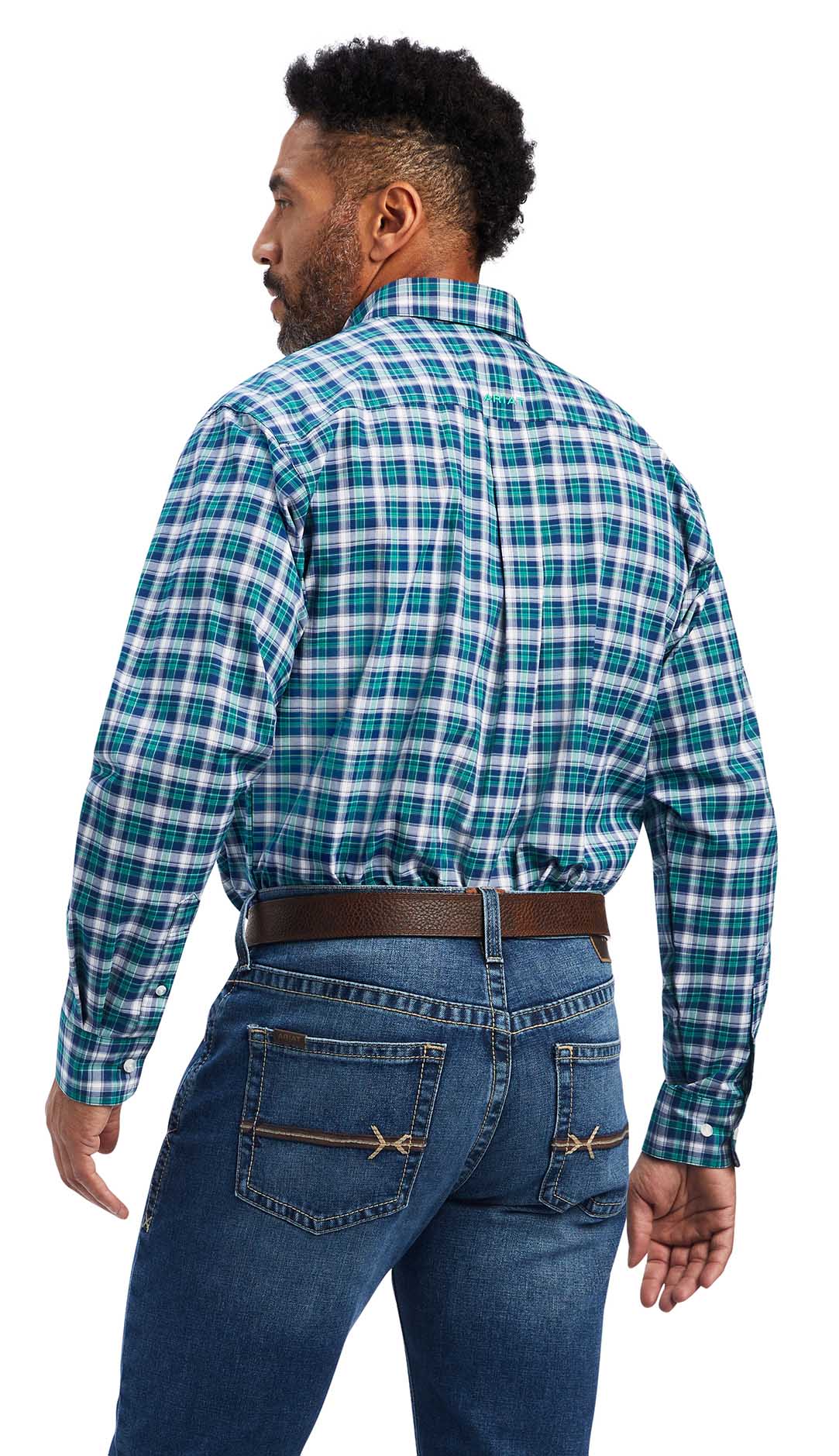 Ariat Men's Pro Series Brantleigh Stretch Classic Fit Shirt, Jelly Bean - Image 6