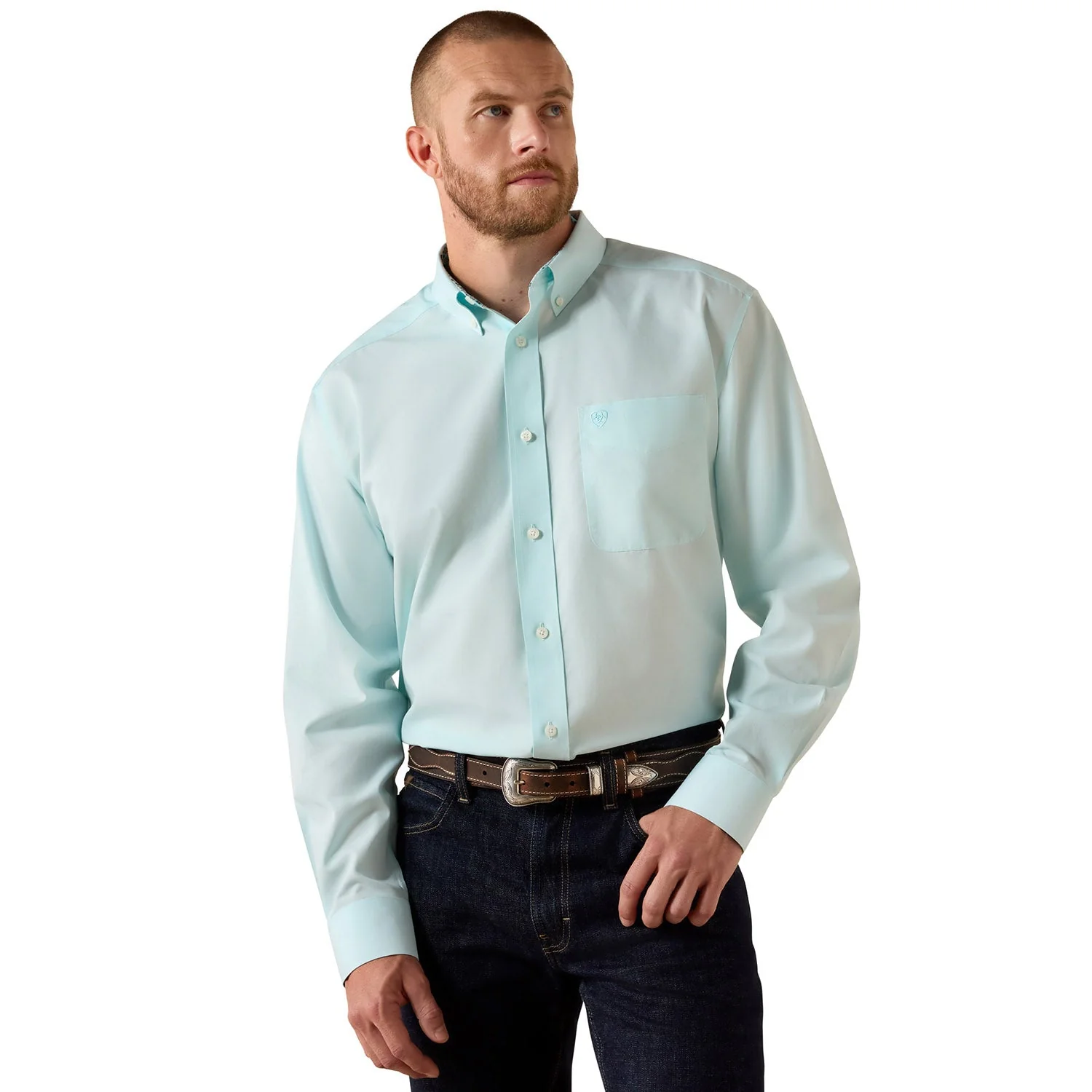 Ariat Men's Wrinkle Free Antonio Classic Fit Long Sleeve Shirt - Image 4