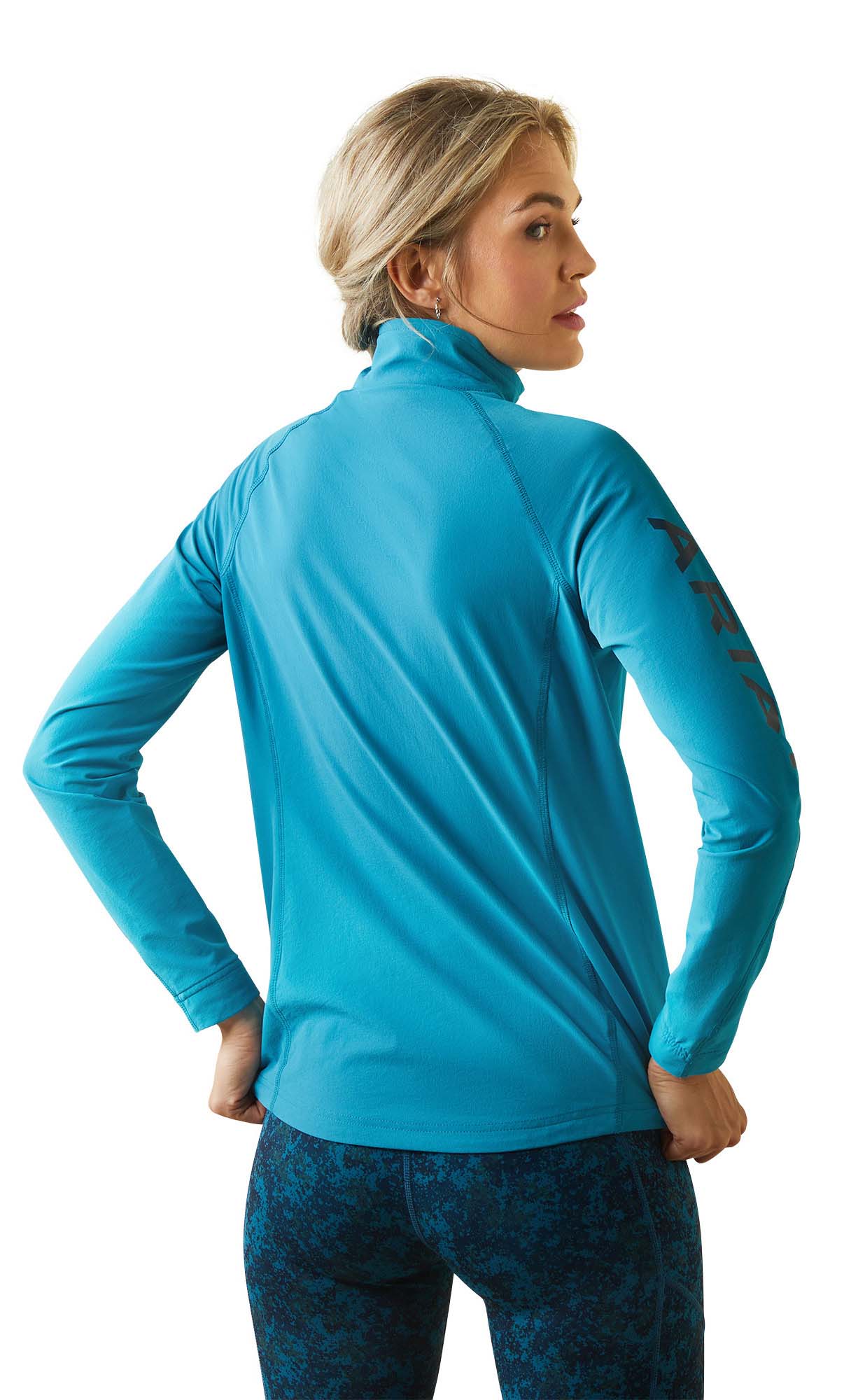 Ariat Women's Agile Softshell Jacket, Mosaic Blue - Image 11