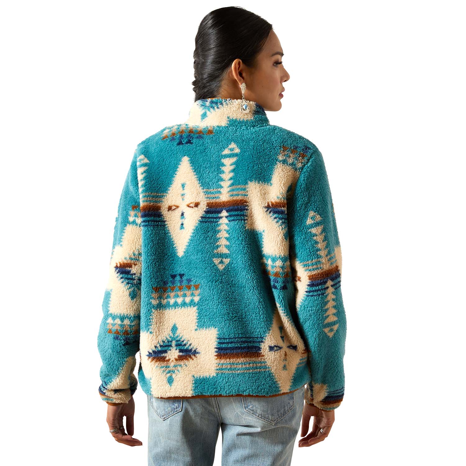 Ariat Womens Berber Snap Front Sweatshirt - Image 2