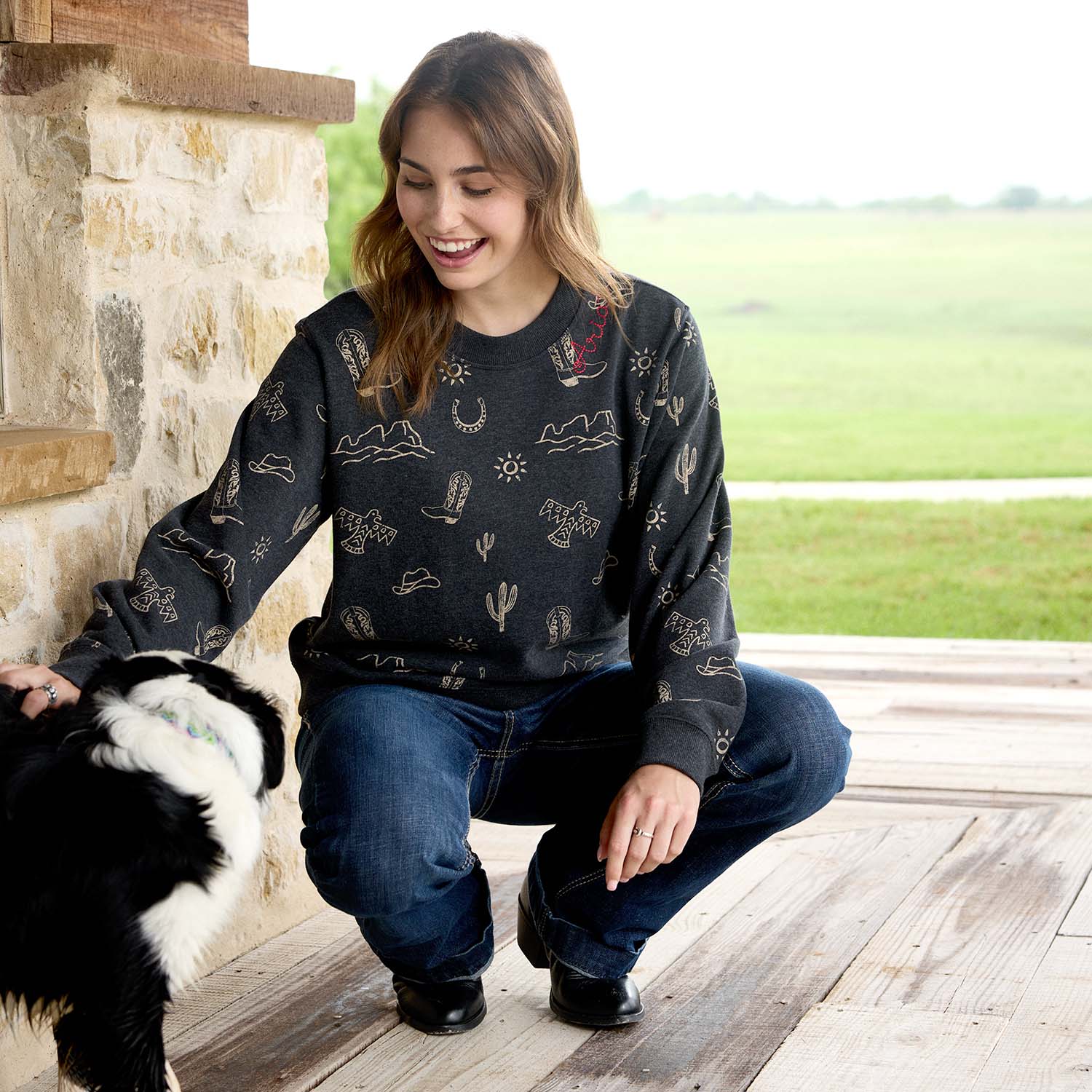 Ariat Womens Essential Crew Sweatshirt - Image 7