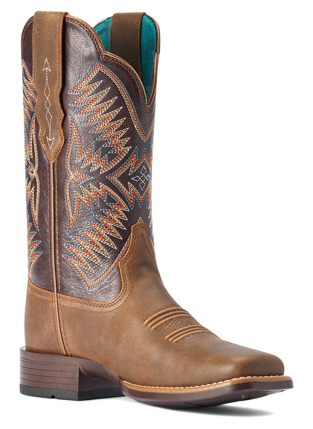 Ariat Women's Odessa StretchFit Western Boot, Fateful Brown - Image 45