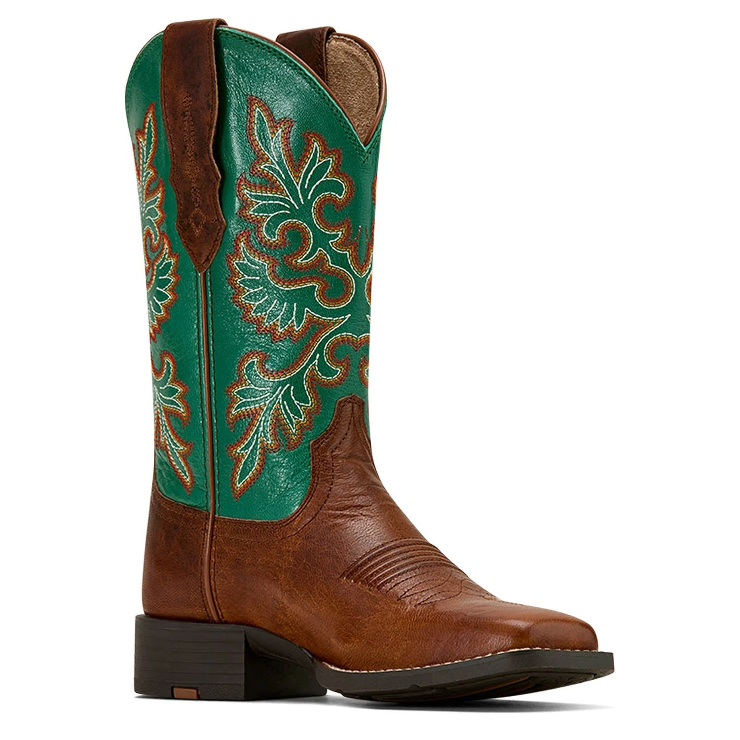 Ariat Women's Round Up Wide Square Toe StretchFit Western Boot - Image 4