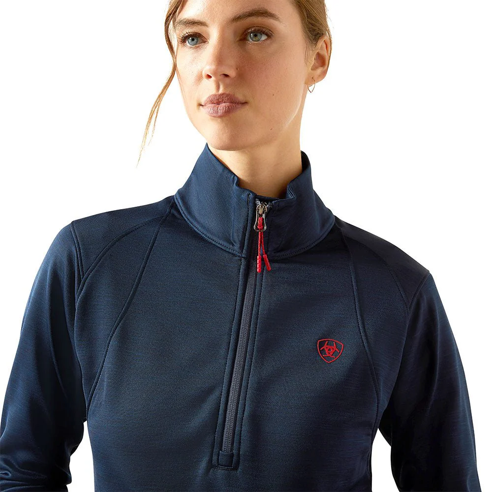 Ariat Womens Team EQ 1/4 Zip Pullover – Lightweight Fleece Riding Pullover - Image 3