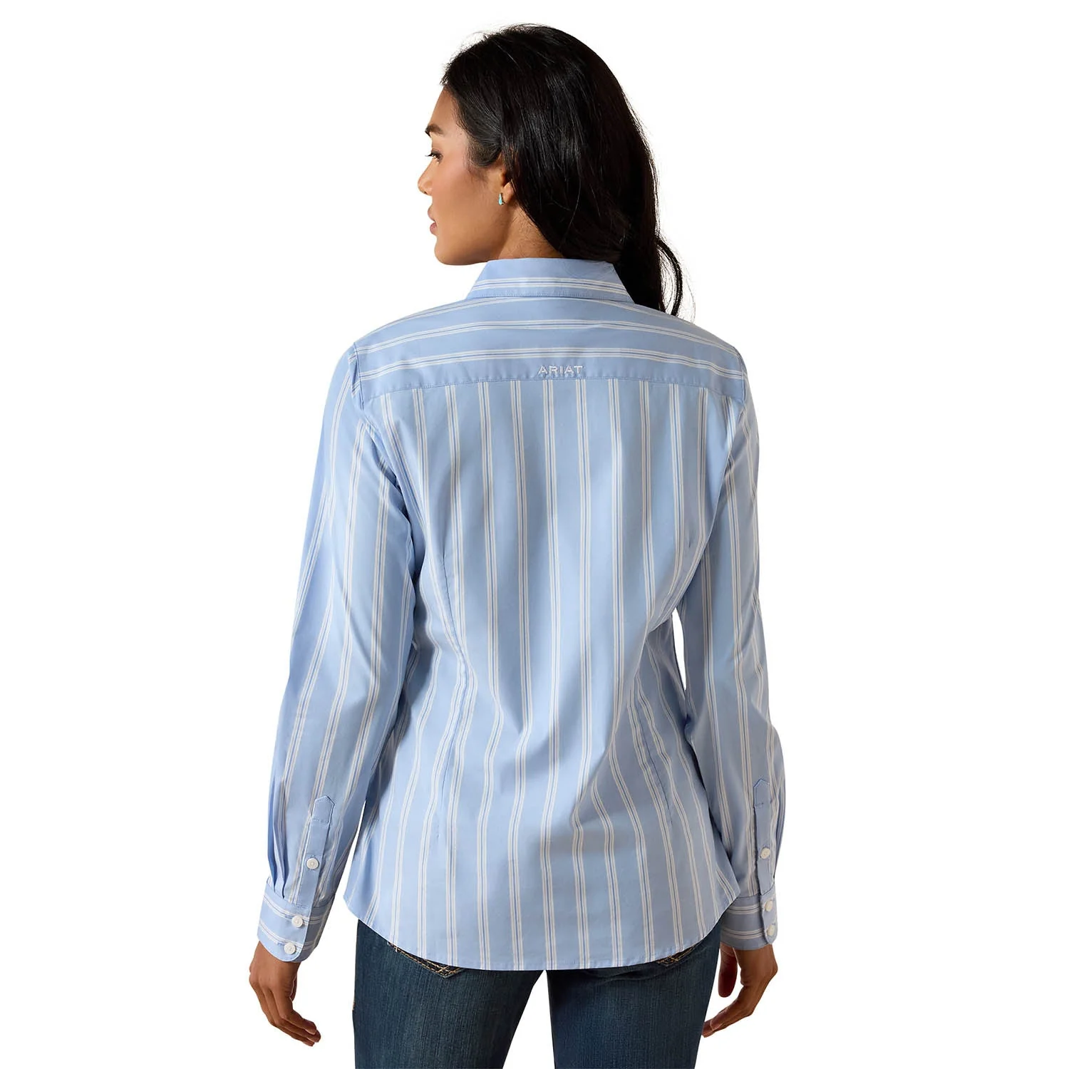 Ariat Women’s Team Kirby Performance Shirt – Stretch Poplin, Athletic Fit - Image 2