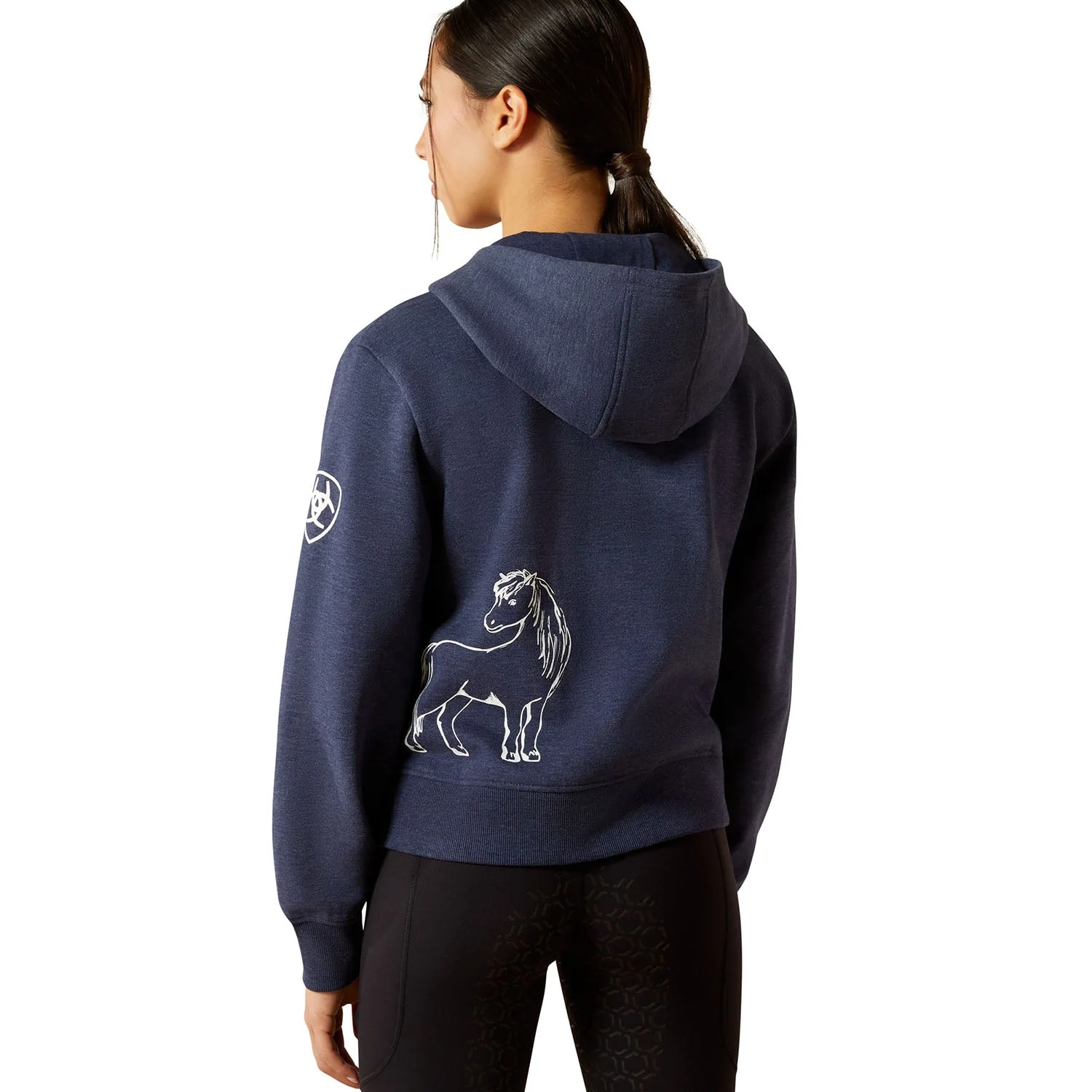 Ariat Youth Spiffy Full Zip Equestrian Hoodie - Image 2