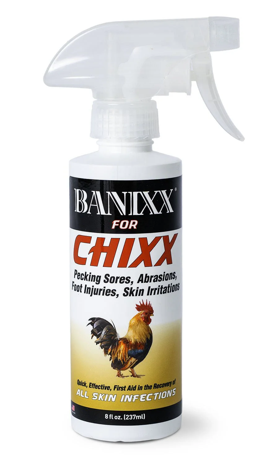 Banixx for Chixx - Antibacterial & Antifungal First Aid Wound Spray for Chickens & Poultry