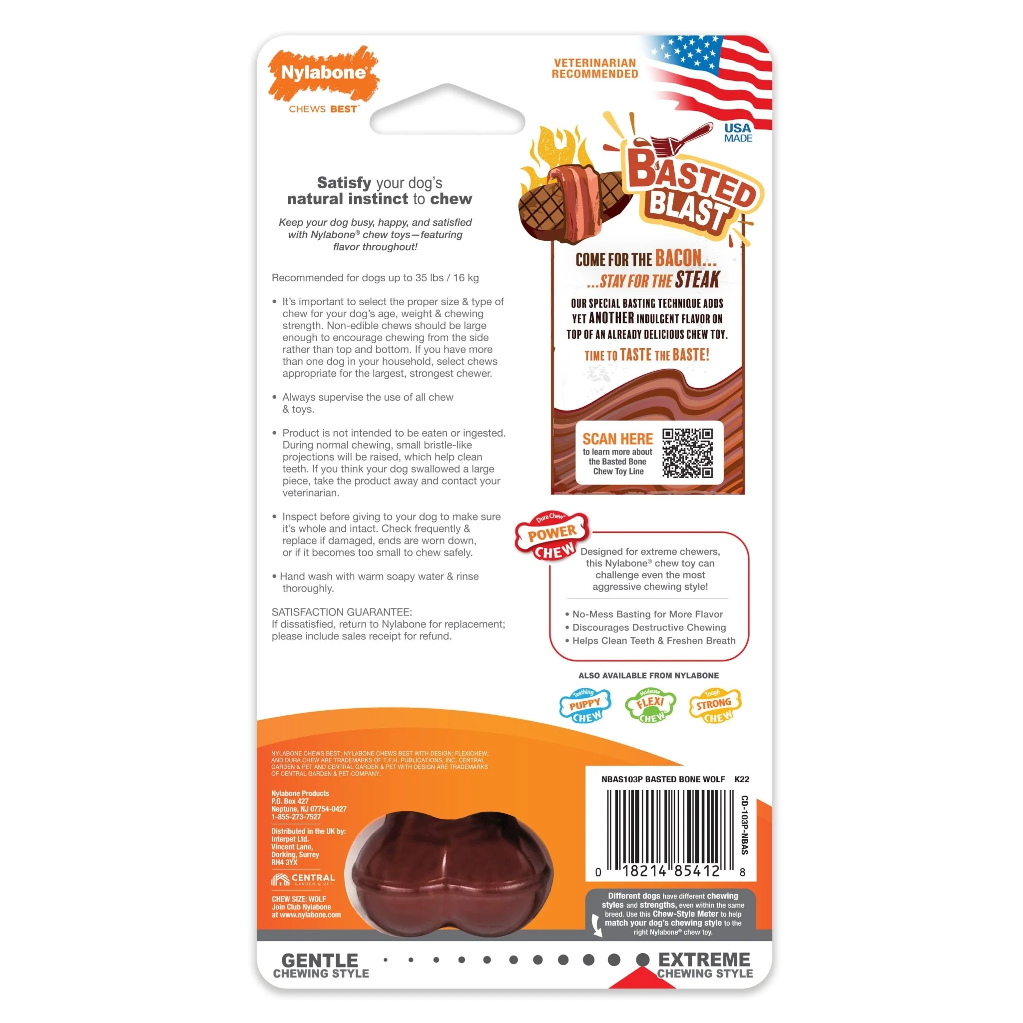 Basted Blast Dual Flavored Power Chew, Bacon Basted Steak - Image 10