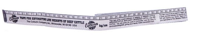 Beef Cattle Weigh Tape