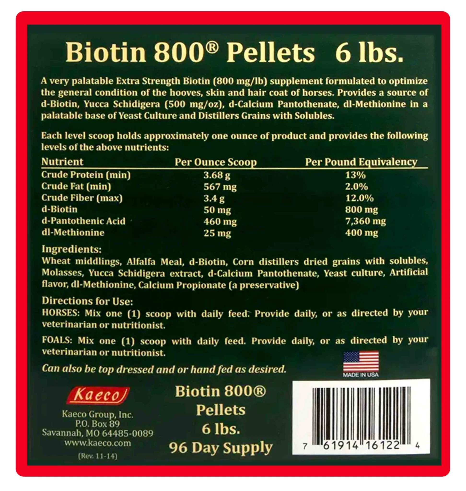 Biotin 800 Pellets Equine Supplement - Image 7