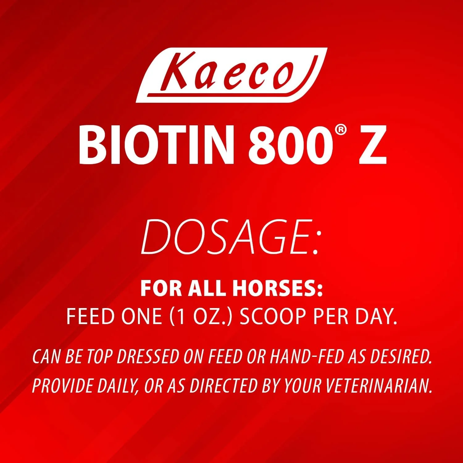 Kaeco Biotin 800 Z Pellets Equine Supplement - Image 3