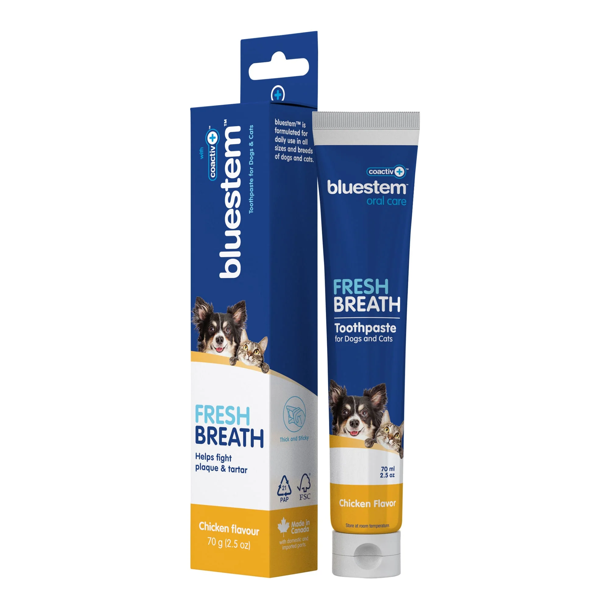 Bluestem Coactiv+ Pet Toothpaste for Dogs and Cats, Chicken Flavor, 2.5 oz - Image 4