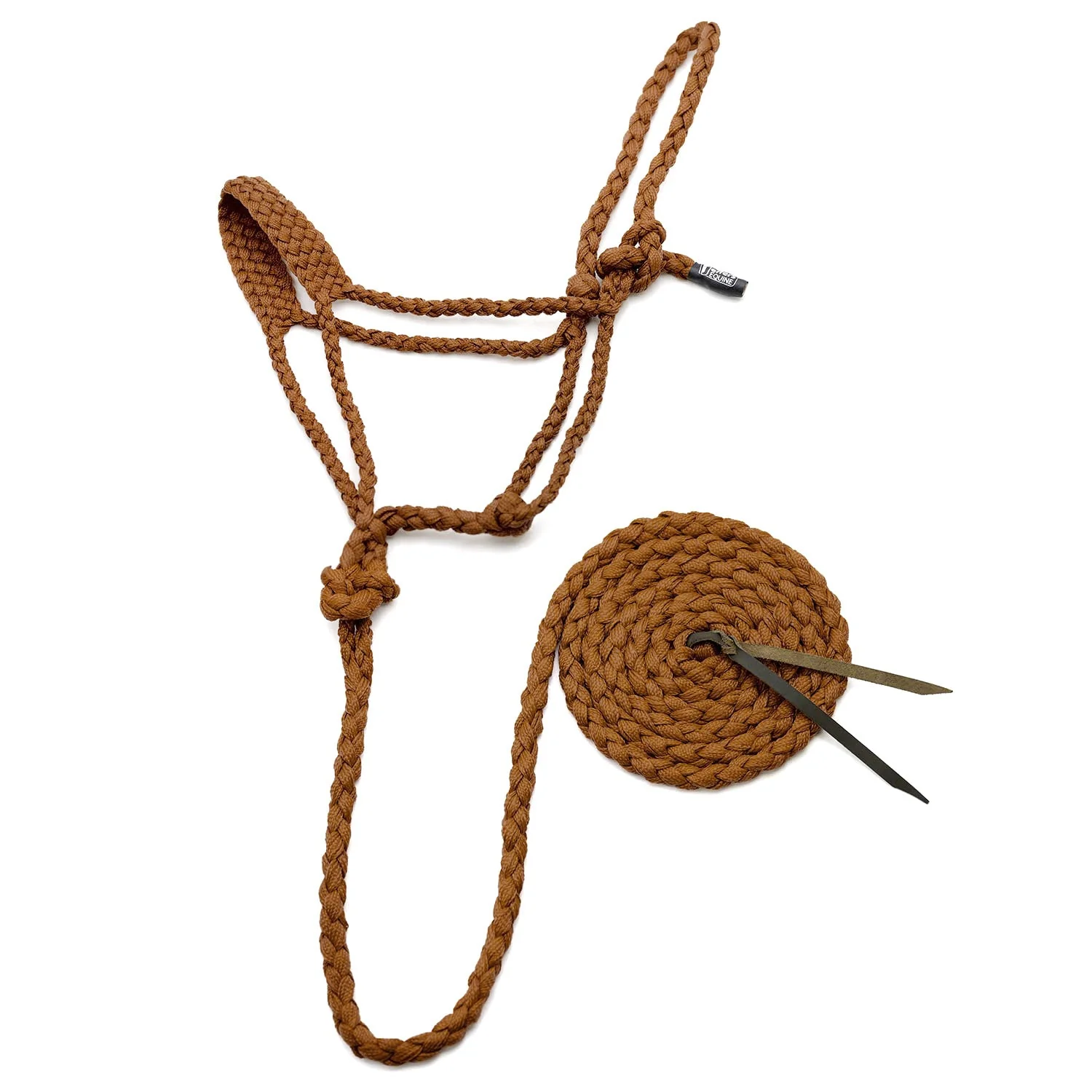 Jeffers Braided Mule Tape Halter with 10' Lead for Horses - Image 36