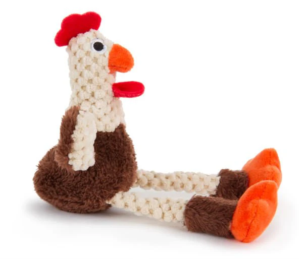 Brown Skinny Rooster Dog Toy - Image 3