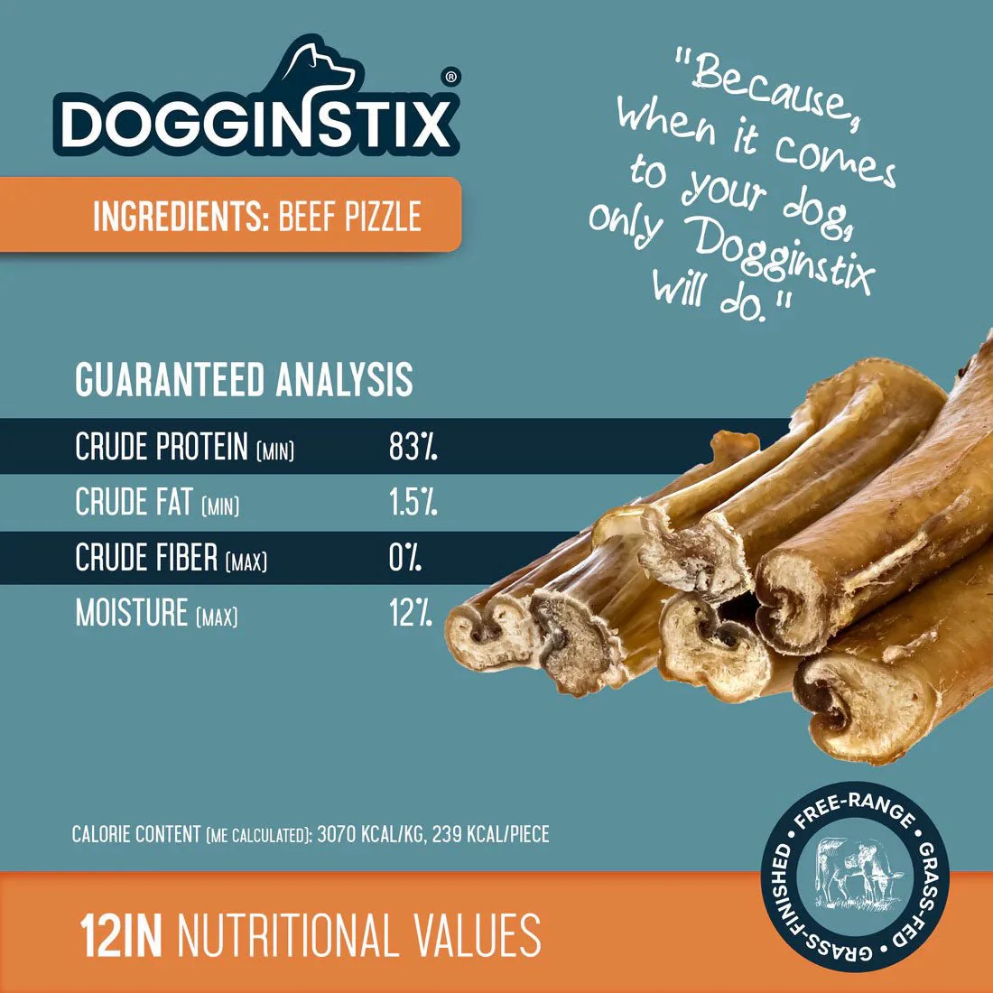 Dogginstix Bully Stick Dog Chew, All-Natural, Grass-Fed Beef, Odor-Free - Image 23