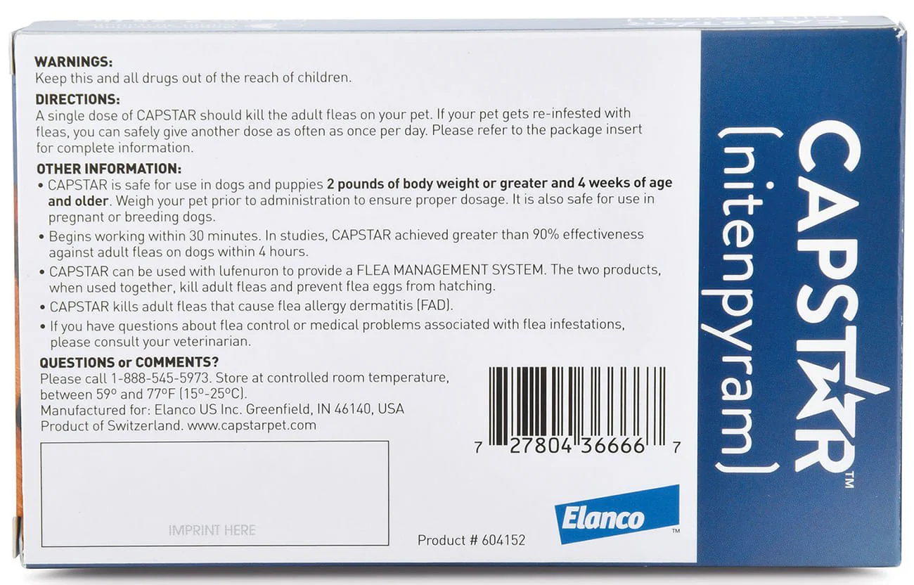 Capstar Oral Flea Treatment for Dogs - Image 2