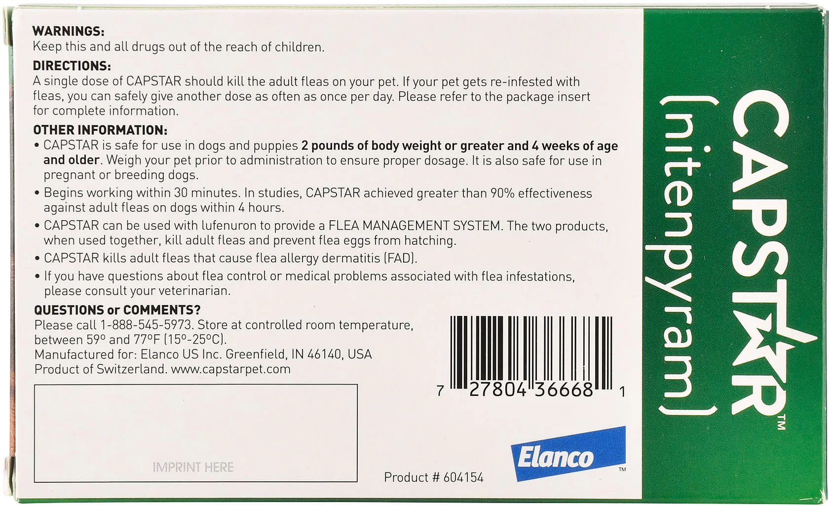 Capstar Oral Flea Treatment for Dogs - Image 4