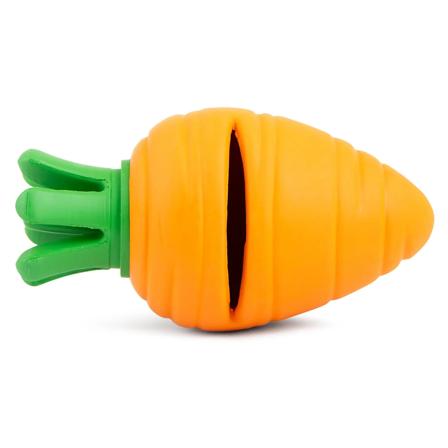 Jeffers Carrot Natural Rubber Treat Dispensing Dental Dog Chew Toy with Slit - Image 10