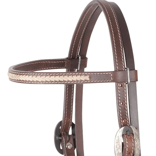 Cashel Rawhide Lace Browband Headstall - Image 2