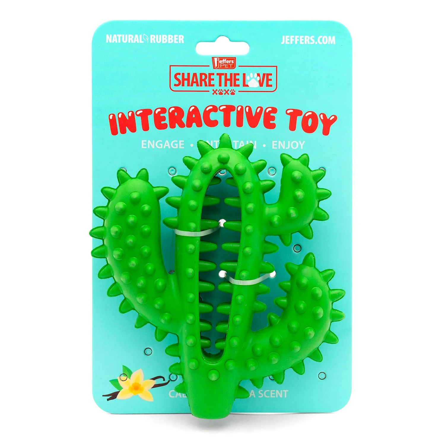 Jeffers Cactus Natural Rubber Dental Chew Toy for Dogs for Healthy Chewing Habits - Image 7