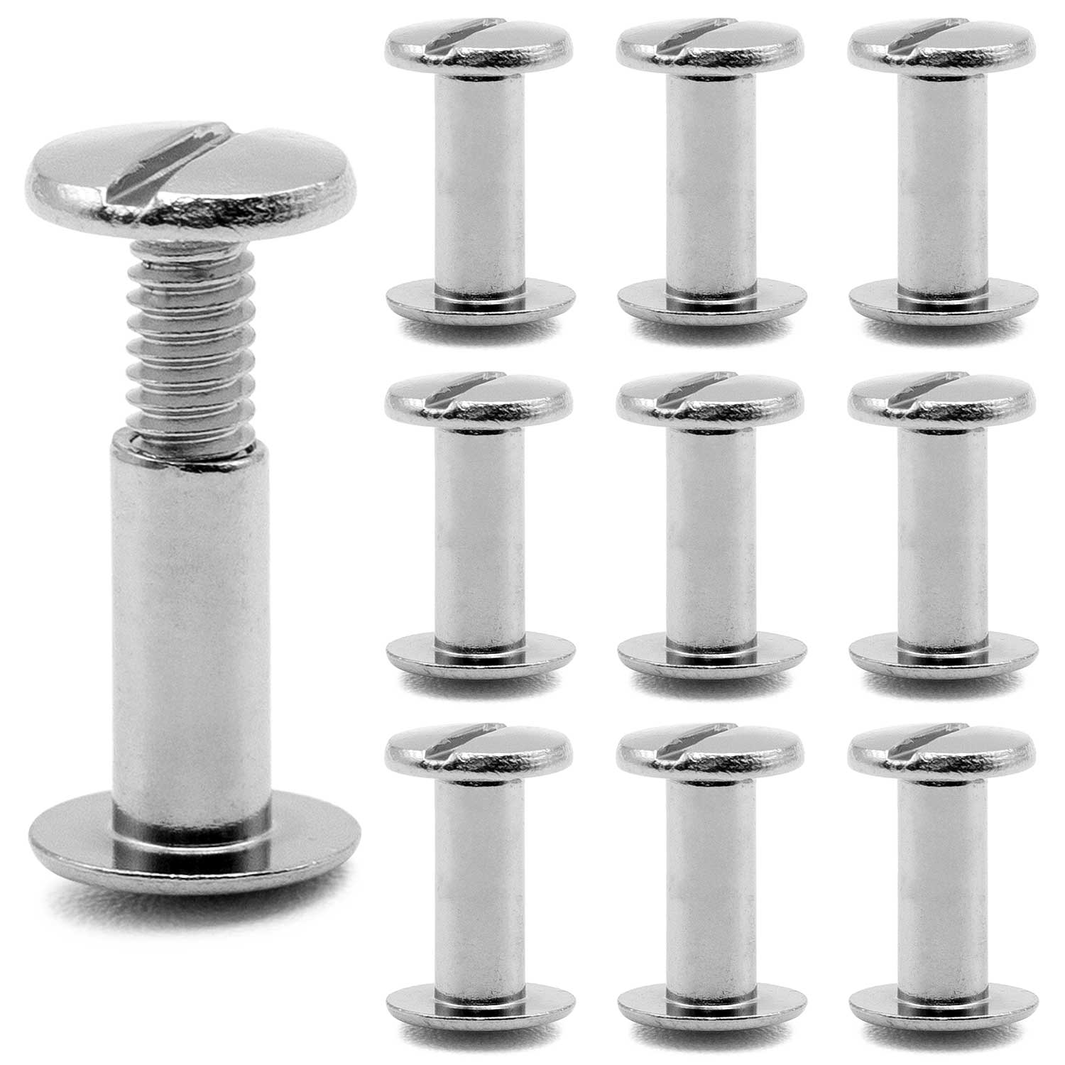 Jeffers Chicago Screws for Leather & Tack, 10 Pack - Image 6