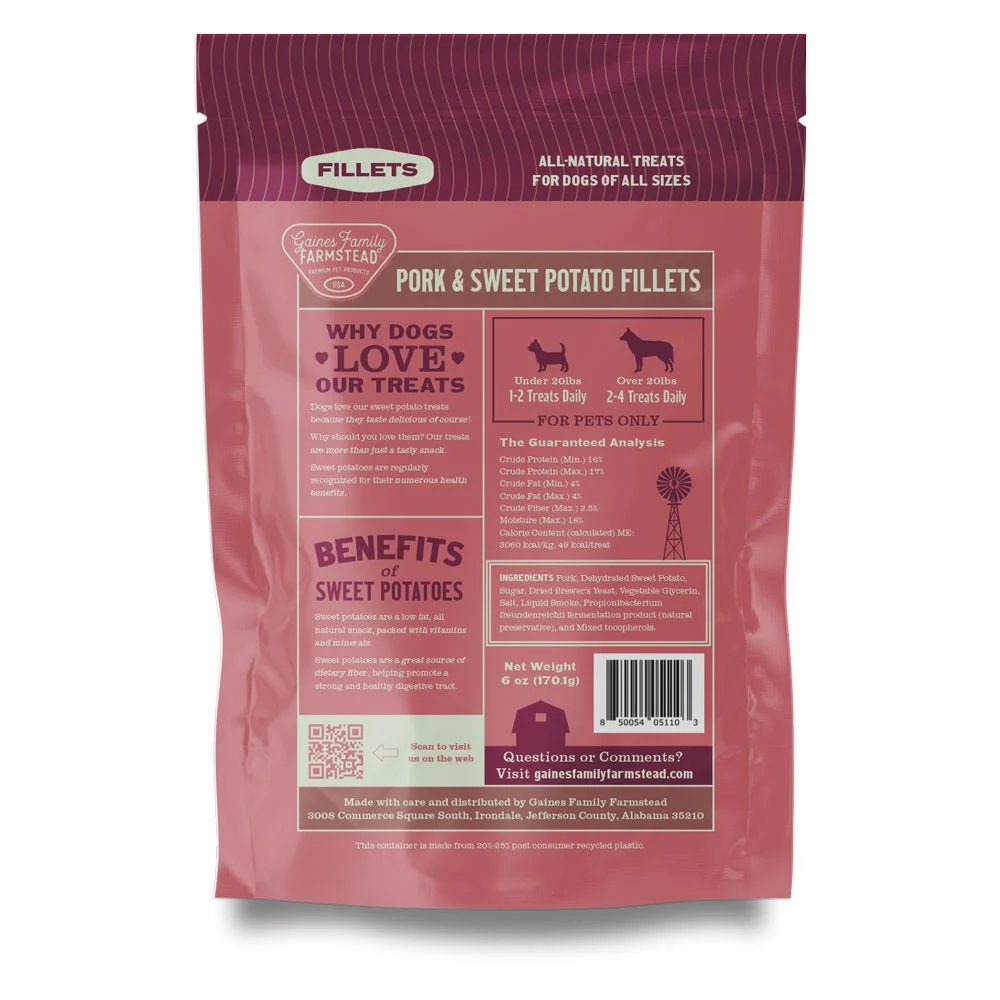 All Natural Meat & Sweet Potato Fillets Dog Treats – Limited Ingredient, Made in USA - Image 20