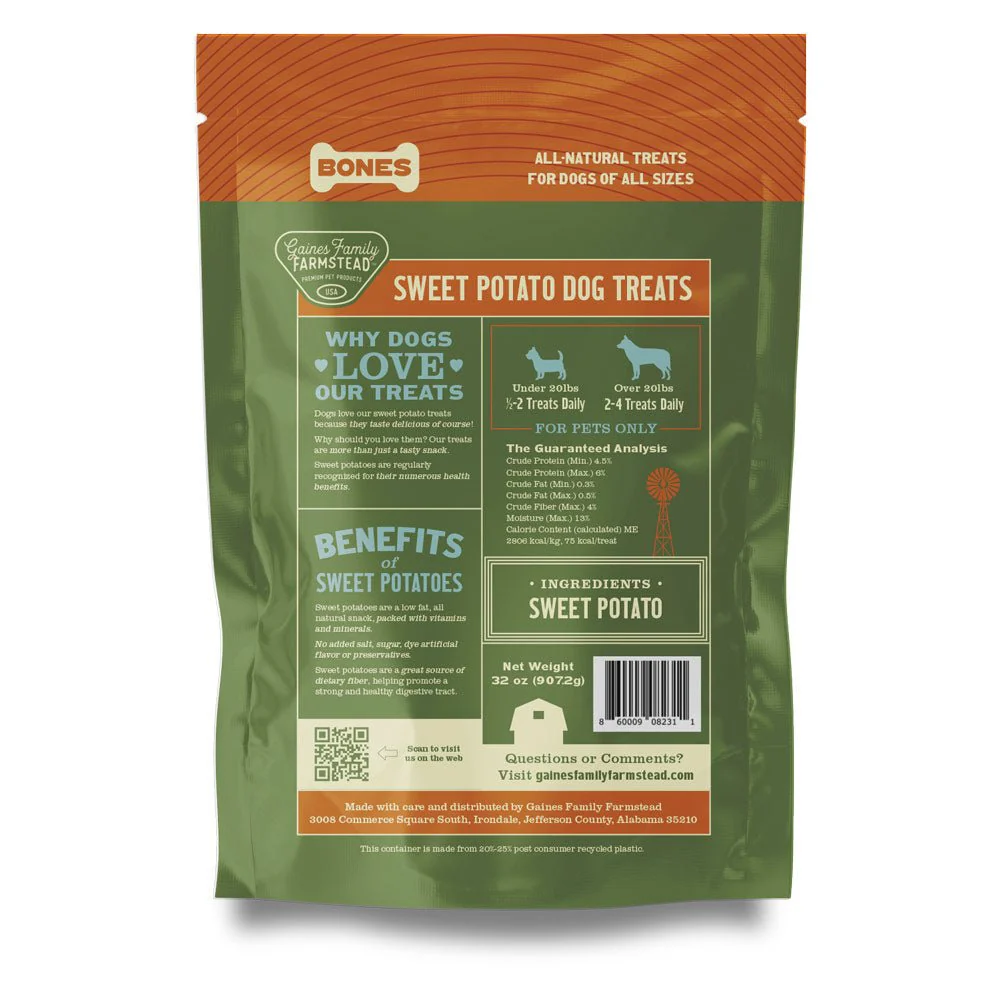 Sweet Potato Bones Dog Treats – All Natural, Limited Ingredient, Oven-Baked, Made in USA - Image 31