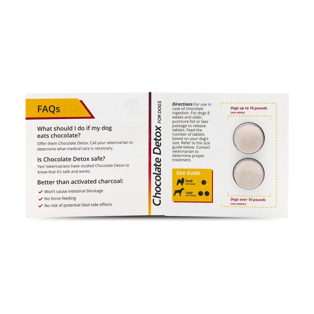 Chocolate Detox for Dogs, 2 Tablets - Image 7