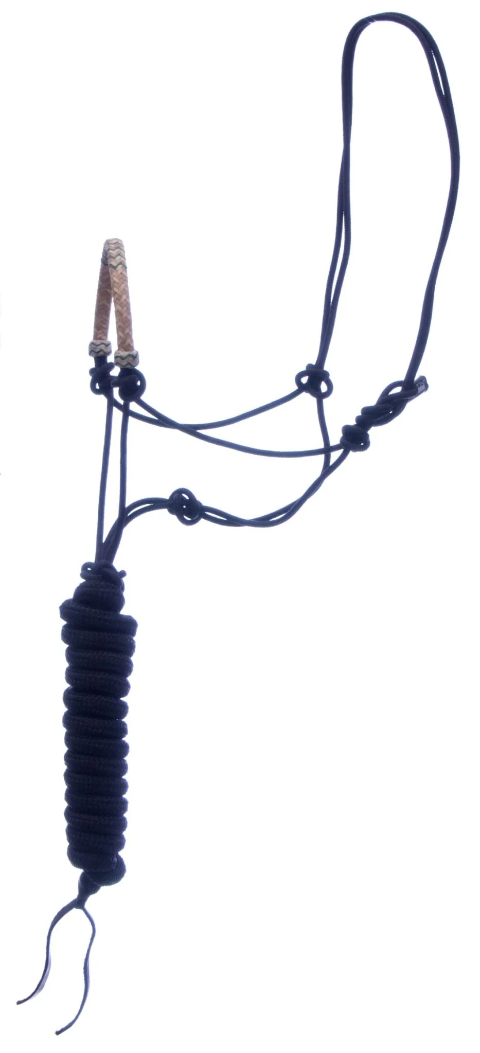Classic Equine Braided Rawhide Nylon Rope Halter - Image 9