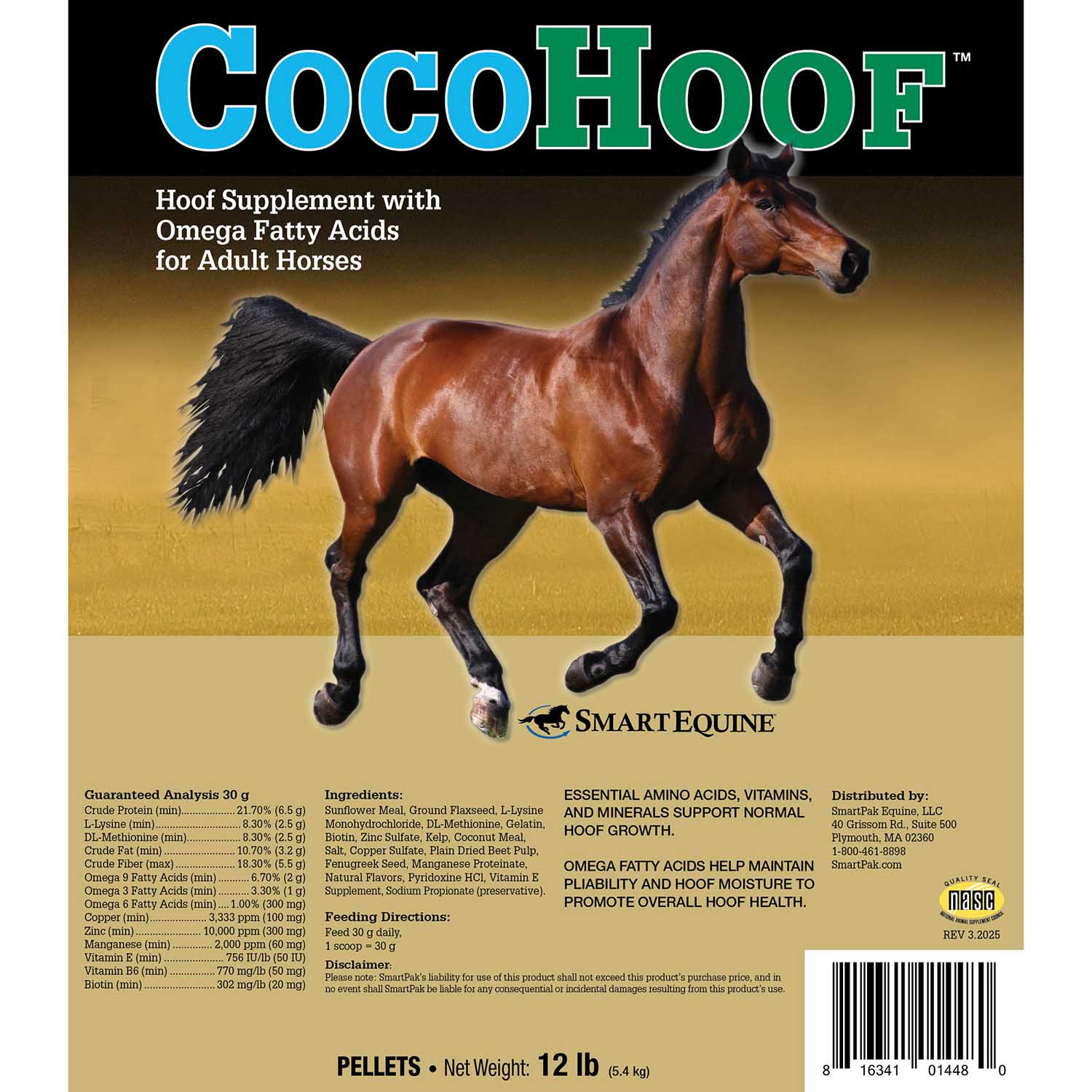 CocoHoof, Hoof Formula with Omega Fatty Acids for Horses, Pellets - Image 6