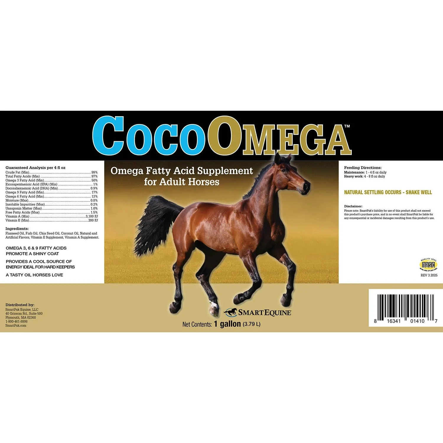 CocoOmega Oil, Concentrate, Omega Fatty Acid Supplement for Horses - Image 2